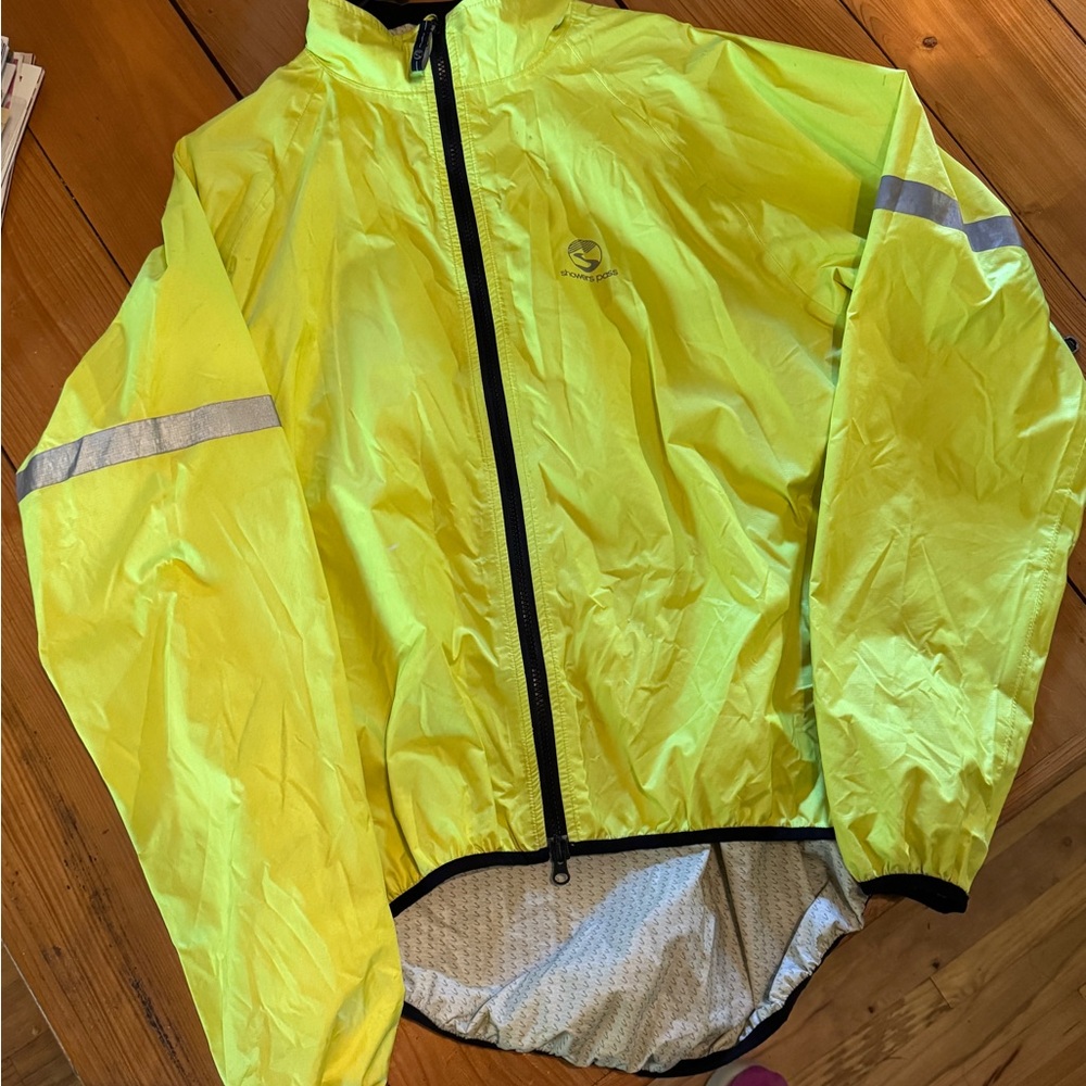 Showers Pass XL Reflective Cycling Rain Jacket